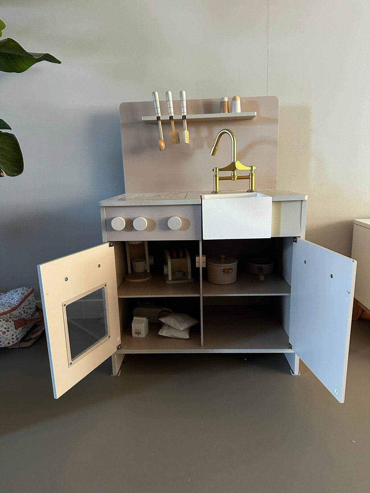 Petite amelie speelkeuken met accessoires, Ophalen, Zo goed als nieuw, Hout, Speelkeuken