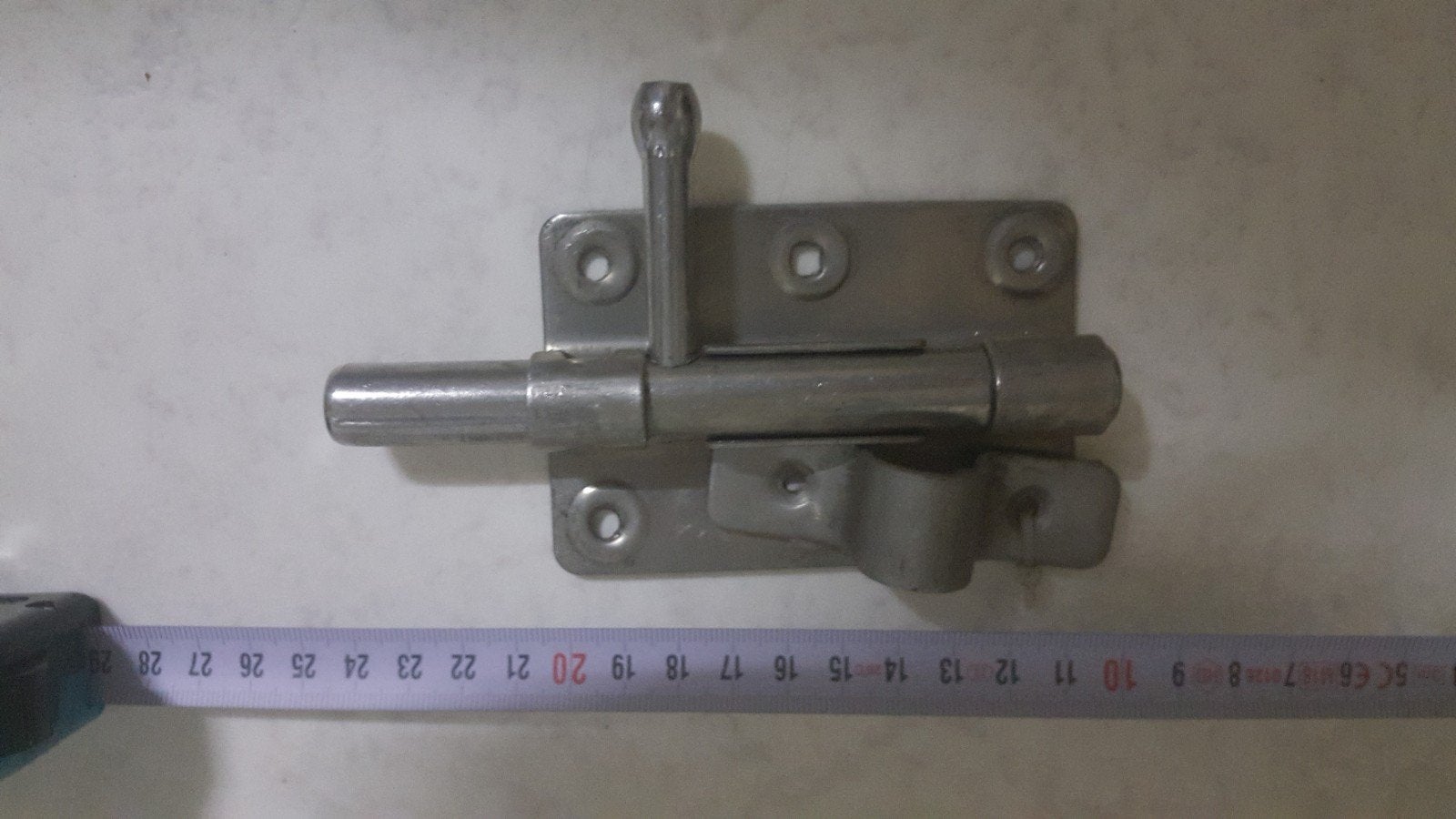 Te koop RVS deurgrendel cq deurschuif., Ophalen of Verzenden, Rvs
