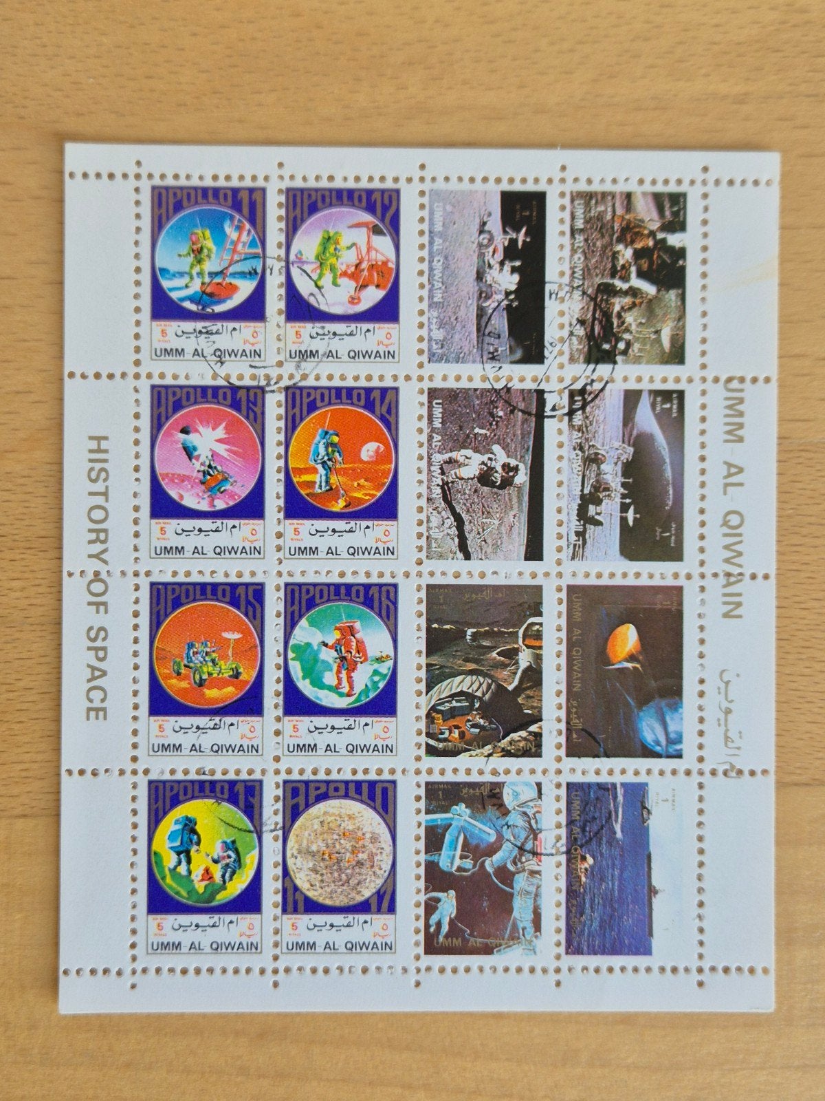 Umm al-Qiwain 1972 ruimtevaart, Ophalen of Verzenden, Gestempeld, Midden-Oosten