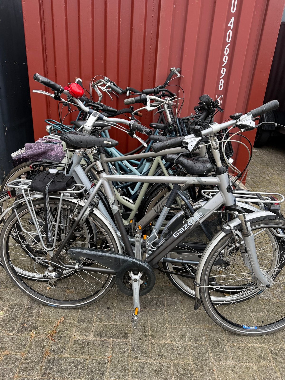 PARTIJ STADSFIETSEN GEBRUIKT STAAT 8/10 GAZELLE CORTINA, Ophalen, Gebruikt, 50 tot 53 cm, Schijfrem