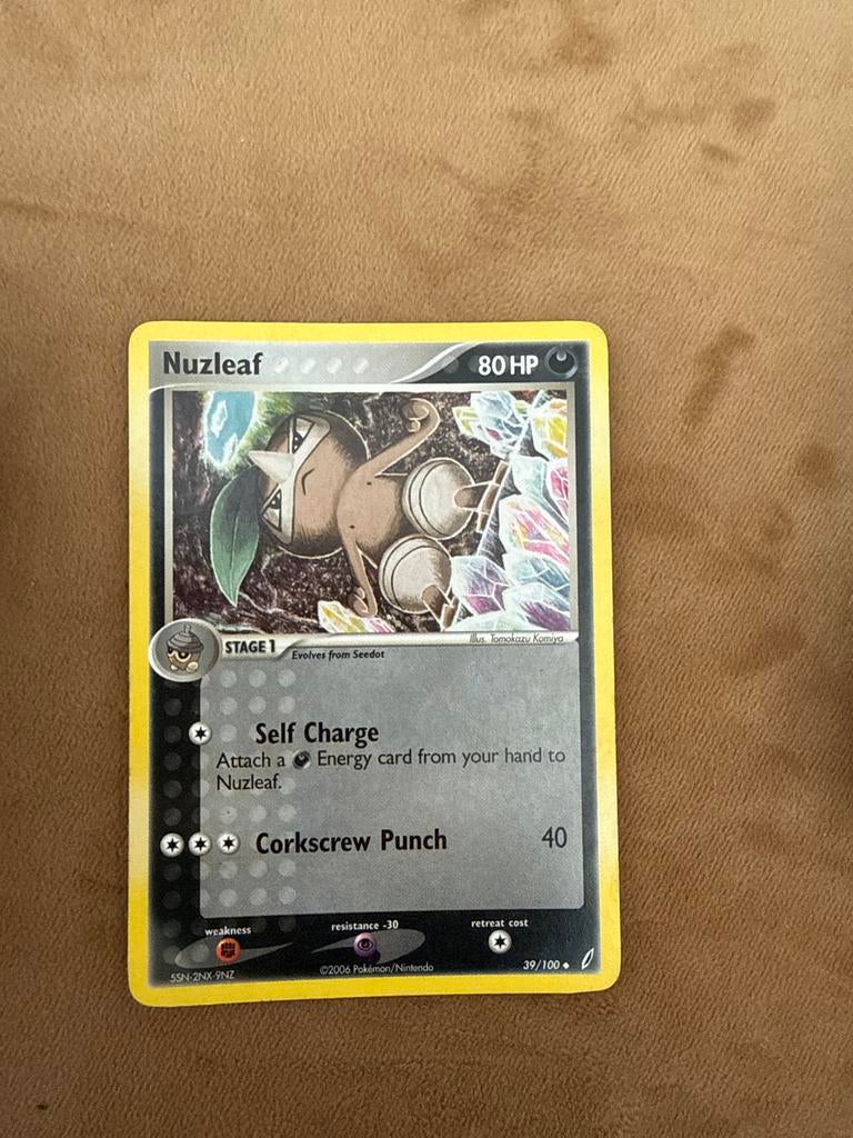 Pokémon Nuzleaf kaart 39/100, Ophalen of Verzenden, Gebruikt, Losse kaart