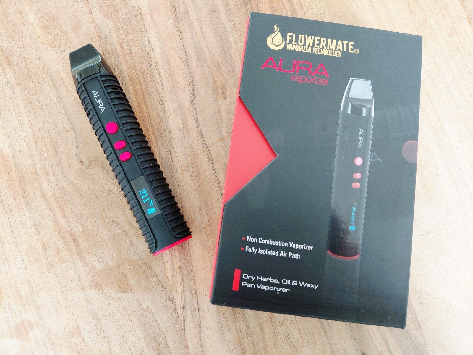Flowermate Aura Vaporizer, Ophalen of Verzenden, Zo goed als nieuw, Overige typen