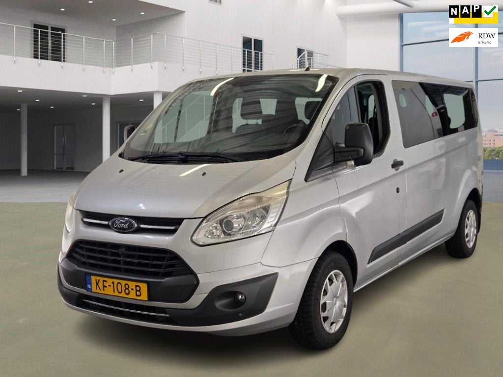 Ford Transit Custom 310 2.0 TDCI L2H1 Trend 9 PERSOONS/ORIGI, Auto's, Voorwielaandrijving, Dealer onderhouden, Stof, Origineel Nederlands