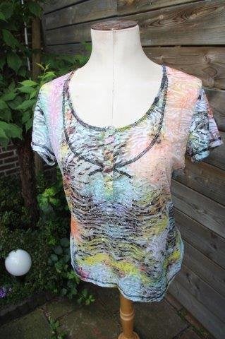 T-shirt gekleurd Etoile du Monde mt 5 (L) trans Vaste OPRUIM, Etoile, Overige kleuren, Maat 42/44 (L), Ophalen of Verzenden
