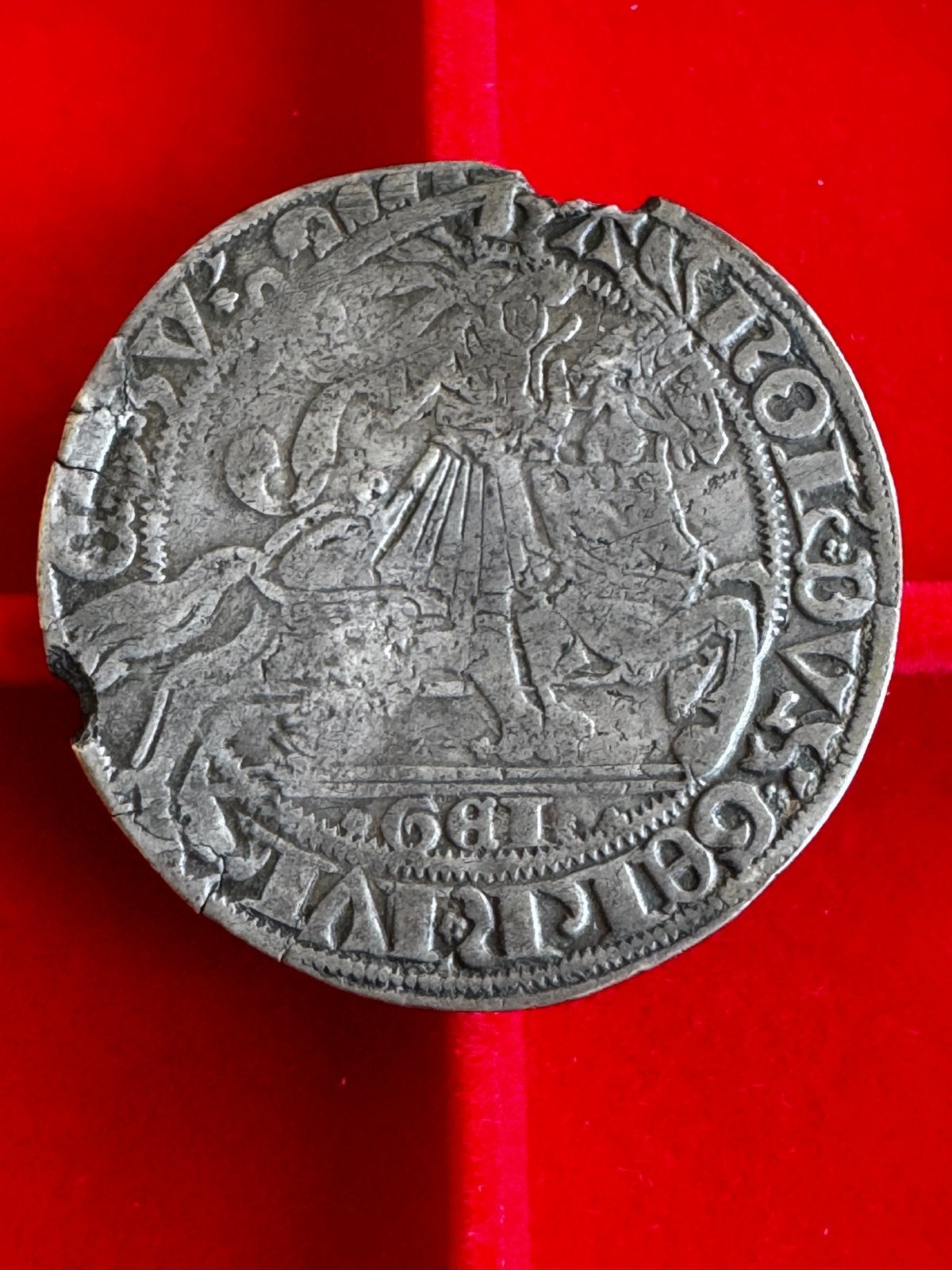 Snaphaan schelling Karel van Egmond (1492-1538) Gelderland, Postzegels en Munten, Munten | Nederland, Vóór koninkrijk, Zilver