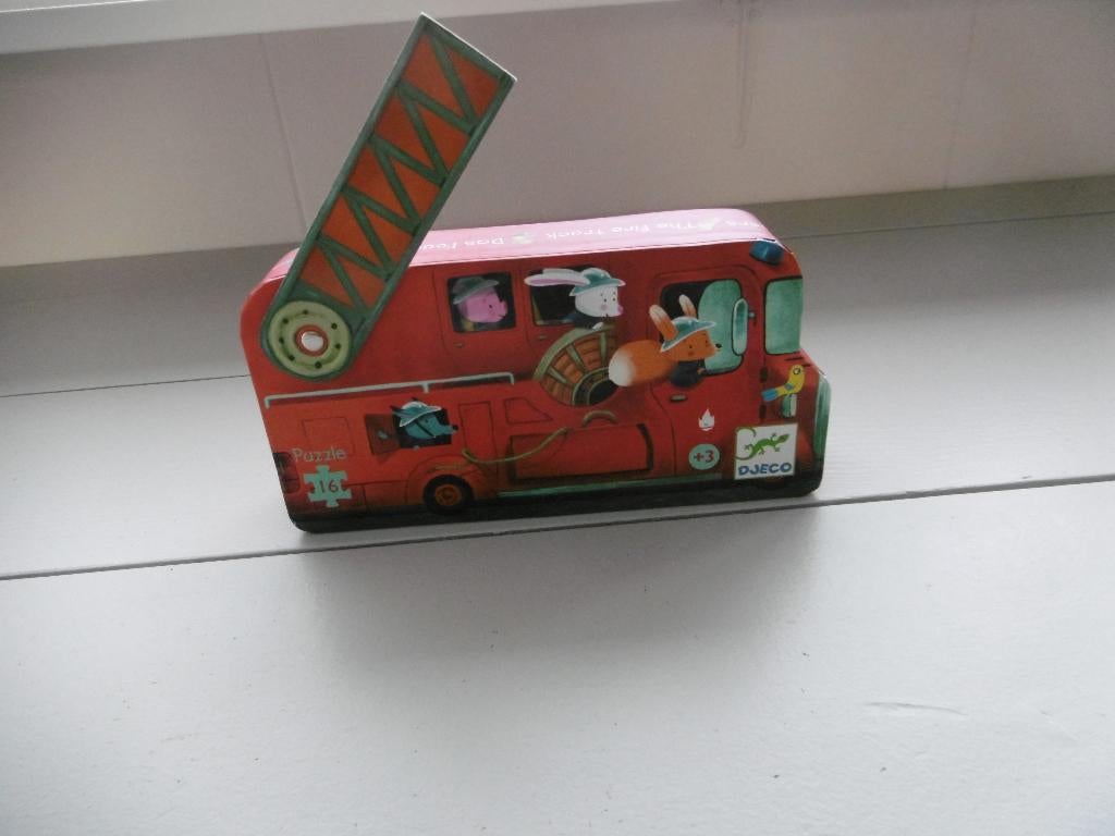 PUZZEL 16 STUKJES VAN DJECO BRANDWEER, Ophalen of Verzenden, 10 tot 50 stukjes, Zo goed als nieuw, 2 tot 4 jaar