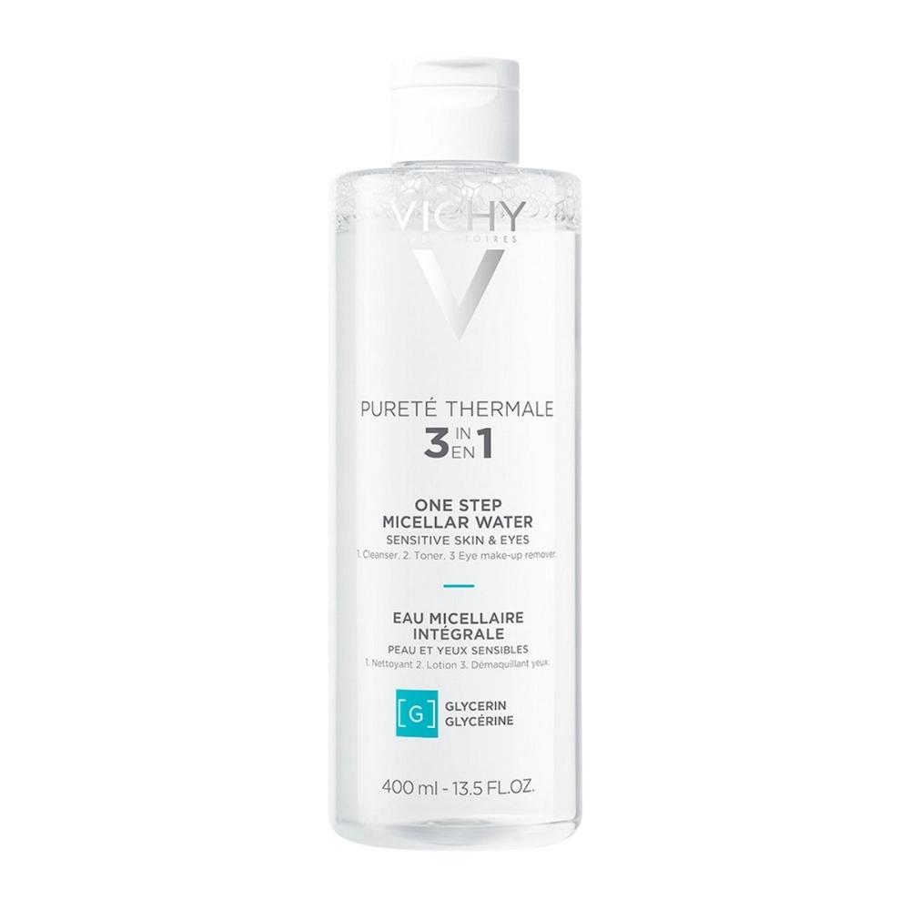 Vichy Pureté Thermale Micellair Mineraalwater 400ml, Verzenden, Nieuw, Gehele gezicht, Reiniging
