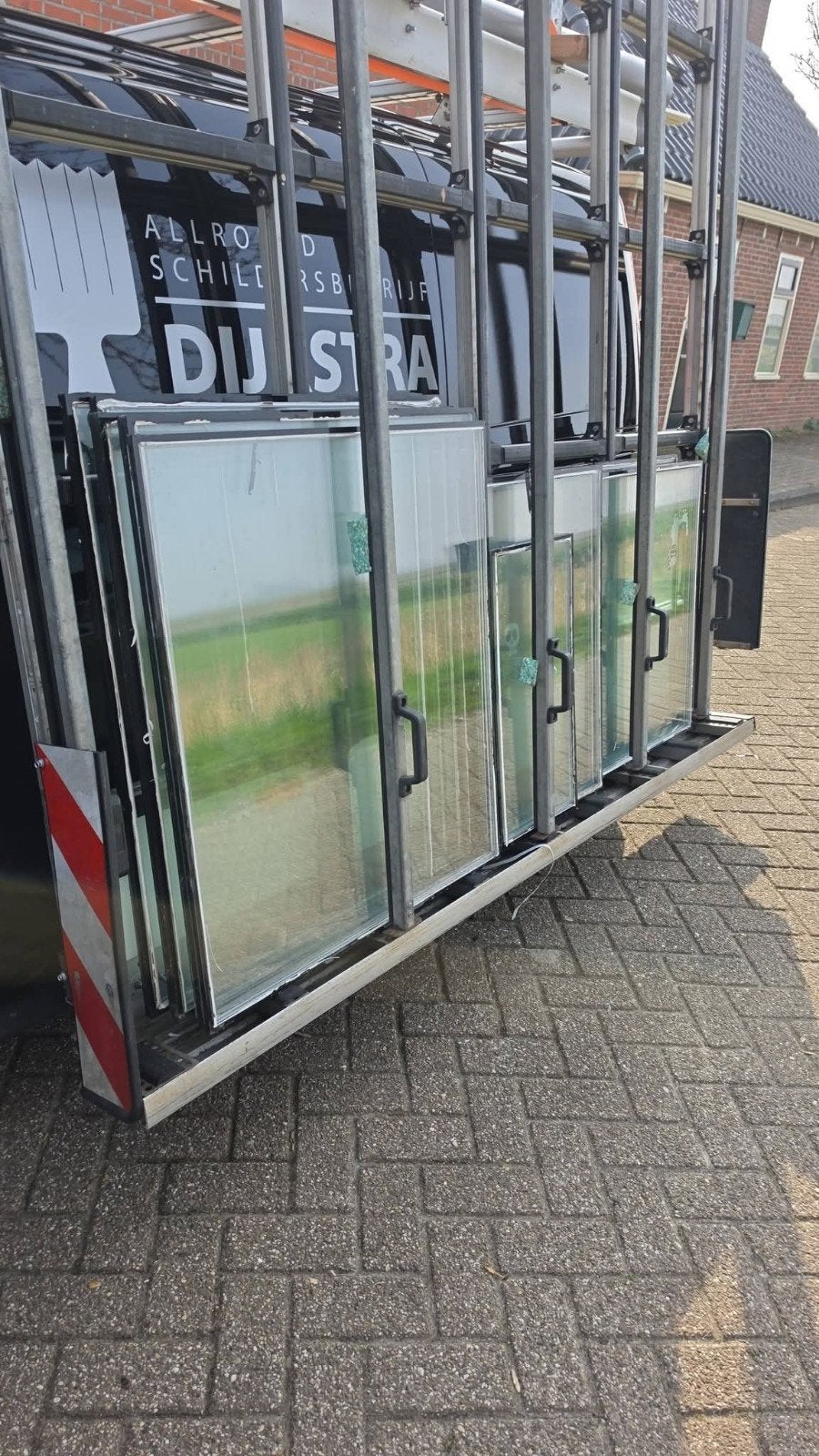 glas resteel van der born 2.40x 2.60, Ophalen