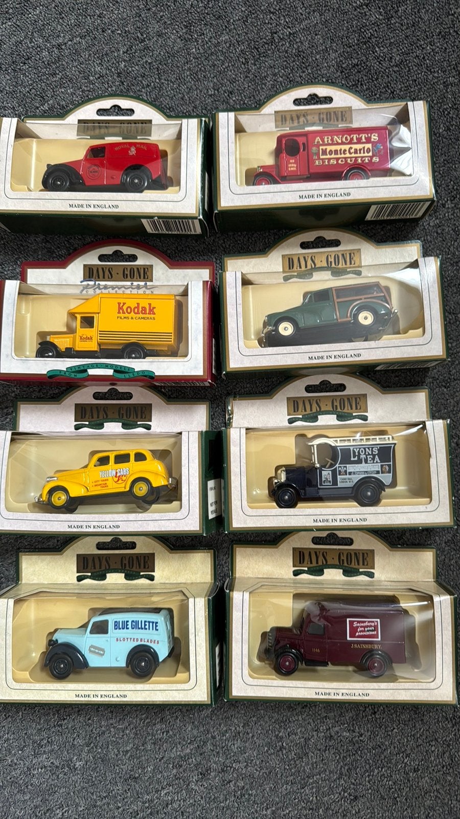 Vintage Days Gone Modelauto's - Diverse Reclame Uitvoeringen, Ophalen, Nieuw, Auto, Overige merken