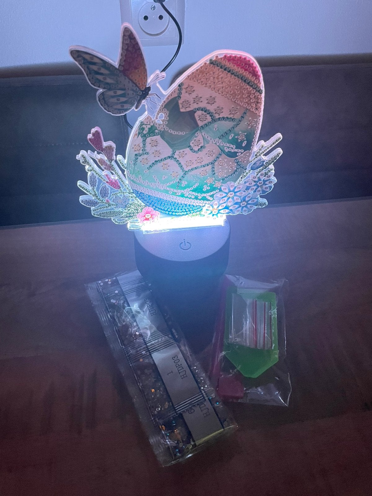 Nieuwe diamond painting 3D nacht lamp, Hobby en Vrije tijd, Ophalen of Verzenden, Zo goed als nieuw, Knutselwerk