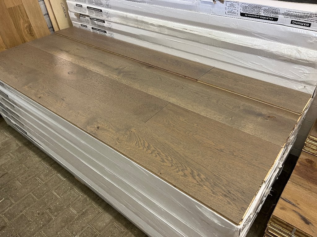 Eiken duoplank, vloer 14x220 geborsteld, gelakt AANBIEDING !, Ophalen of Verzenden, Nieuw, 75 m² of meer, Parket