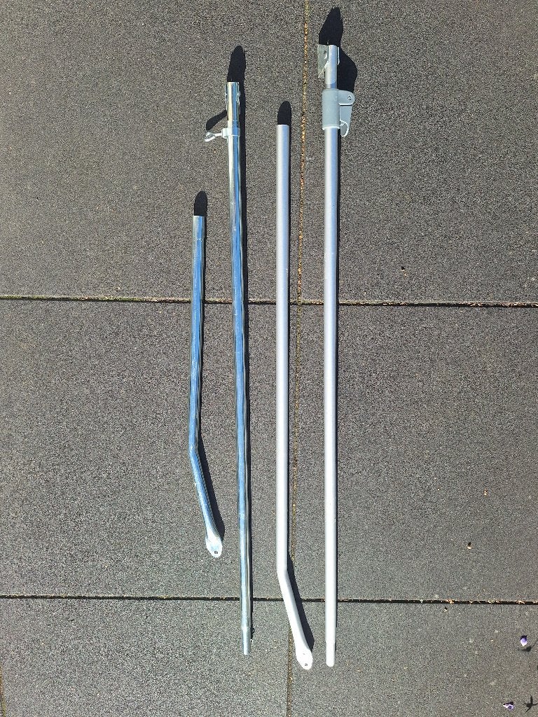 Aandrukstangen of Tentstokken 2 delen, Ophalen of Verzenden, Zo goed als nieuw