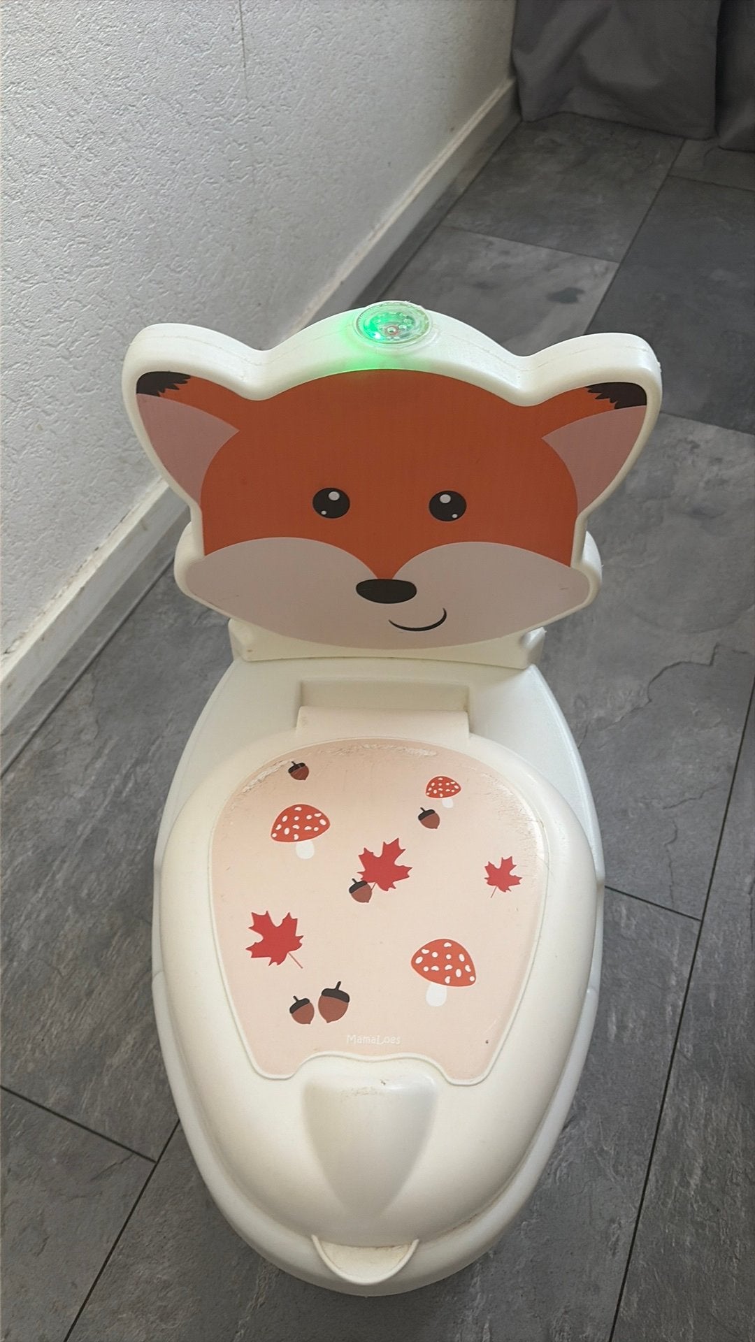 Wc potje om zindelijk te worden, Ophalen