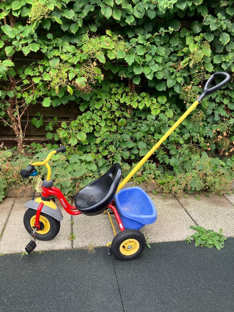 Puky driewieler duwstang, Fietsen en Brommers, Fietsen | Driewielers, Ophalen, Gebruikt, Duwstang