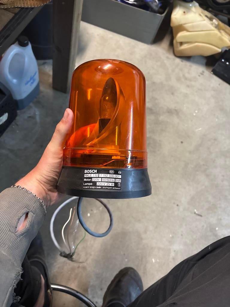 Bosch zwaailamp oranje, 12V, 55W - Gebruikt, Ophalen of Verzenden, Gebruikt, Universele onderdelen