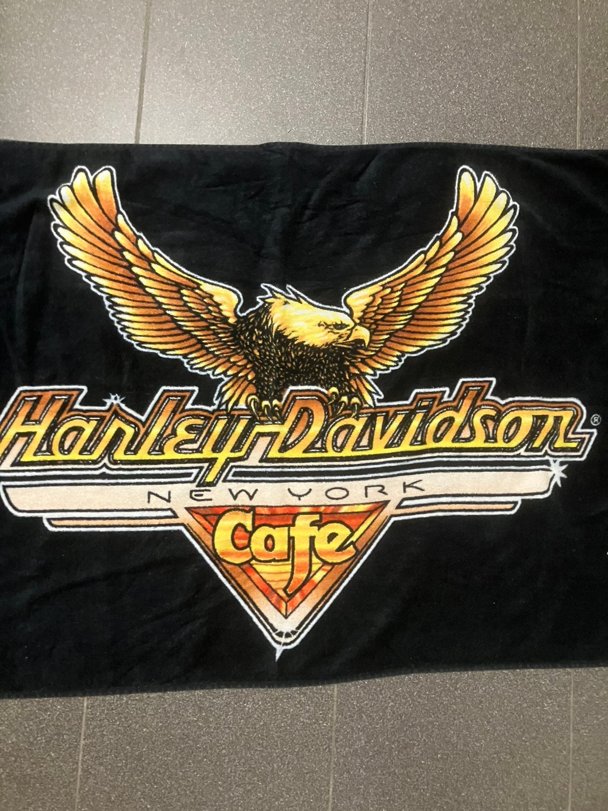 Handdoek en decoratie harley davidson, Ophalen