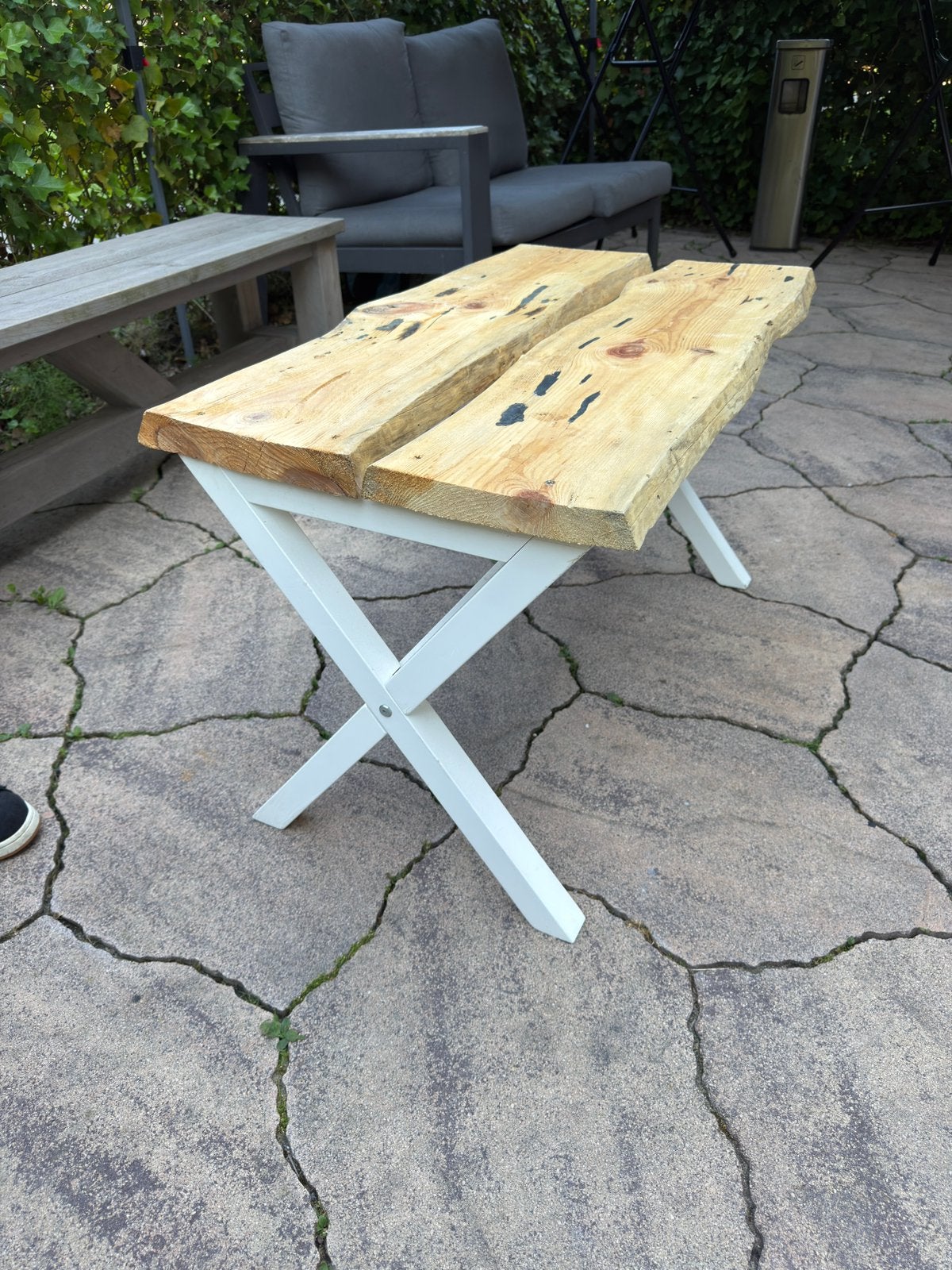 Tafeltje, Ophalen, Zo goed als nieuw, Rechthoekig, Hout