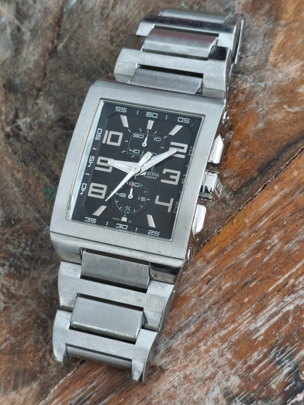 Festina F16190 Herenhorloge - Roestvrij Staal, Ophalen of Verzenden
