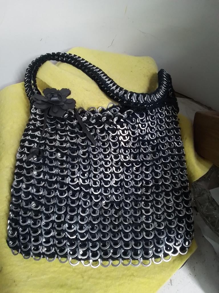 9241) mooi sjieke tas kunst handwerk, Ophalen of Verzenden