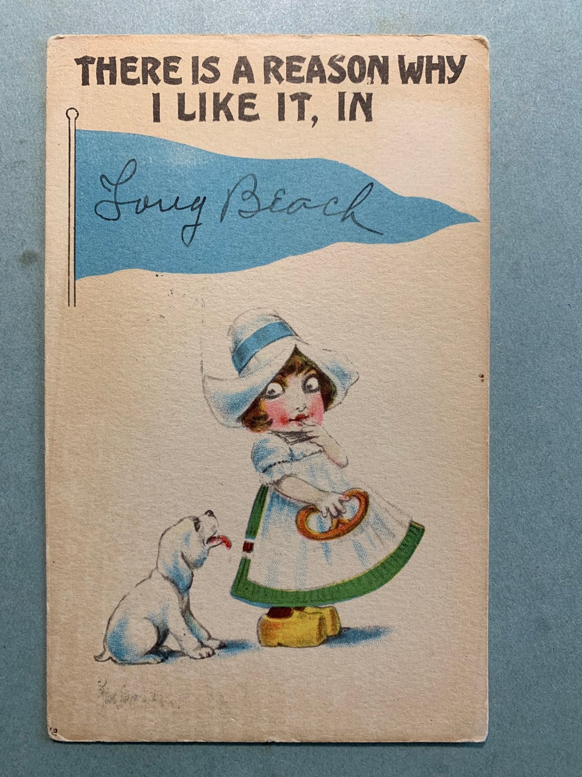 1916 There is a reason why I like it in Long Beach, Ophalen of Verzenden, Voor 1920, Gelopen, Kinderen