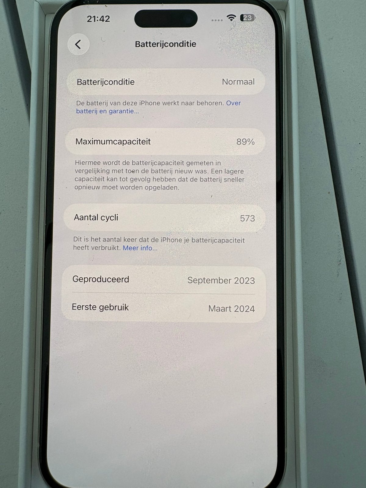 Apple Iphone 15 plus, Telecommunicatie, Mobiele telefoons | Apple iPhone, Ophalen, 128 GB, 89 %, Geel
