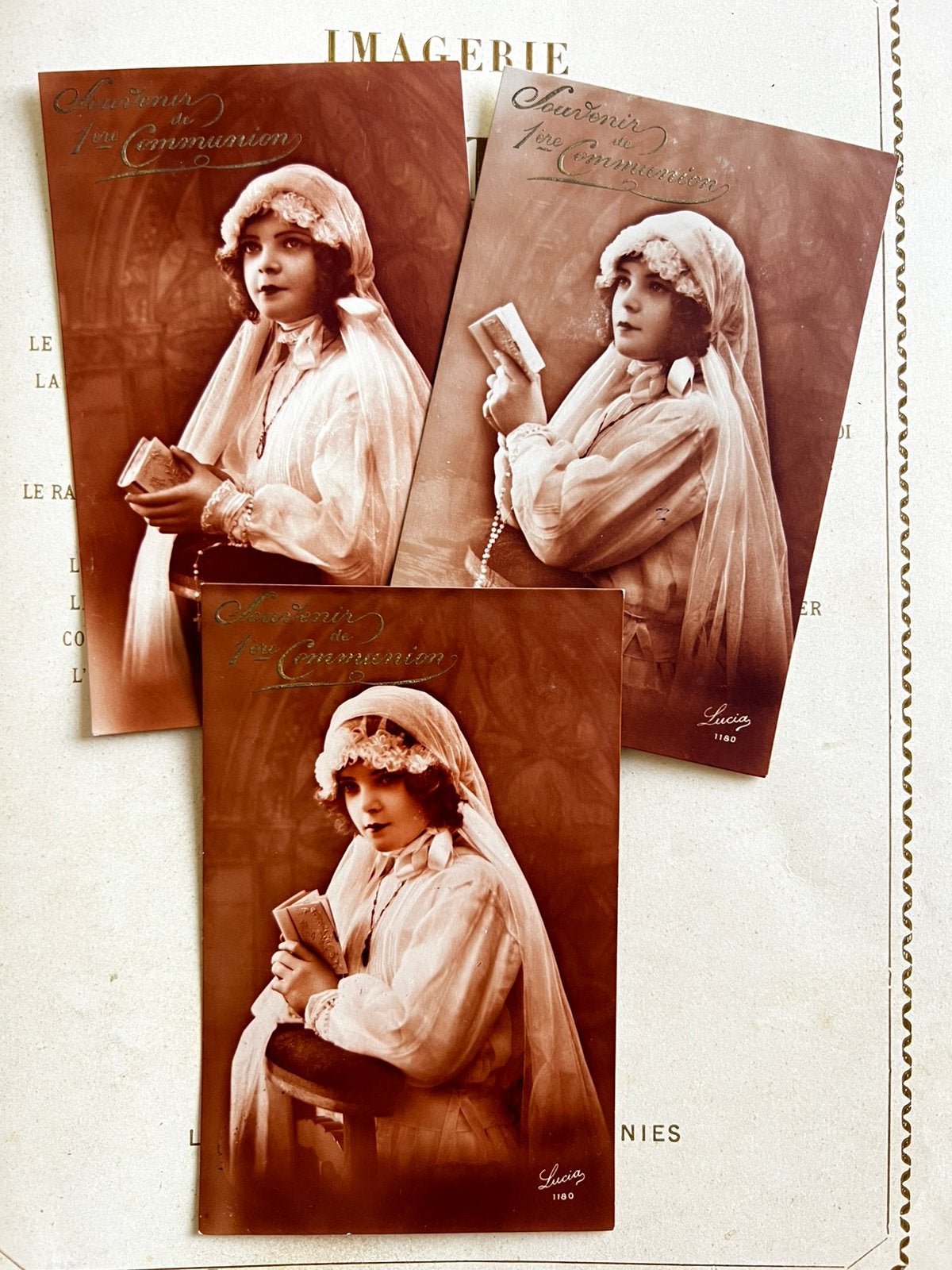 Souvenir de 1ere Communion, Verzamelen, Ophalen of Verzenden, Gebruikt, Kaart of Prent, Christendom | Katholiek
