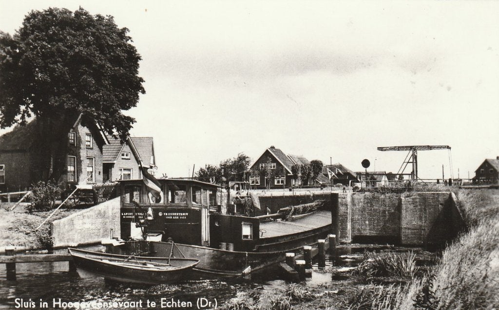 Sluis in Hoogveensevaart te Echten, Verzenden, Voor 1920, Zeeland