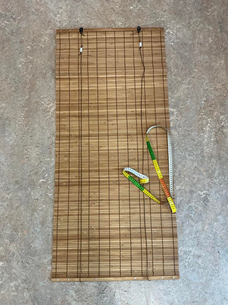 Bamboe rolgordijn 131 x 60 cm, Ophalen, Zo goed als nieuw