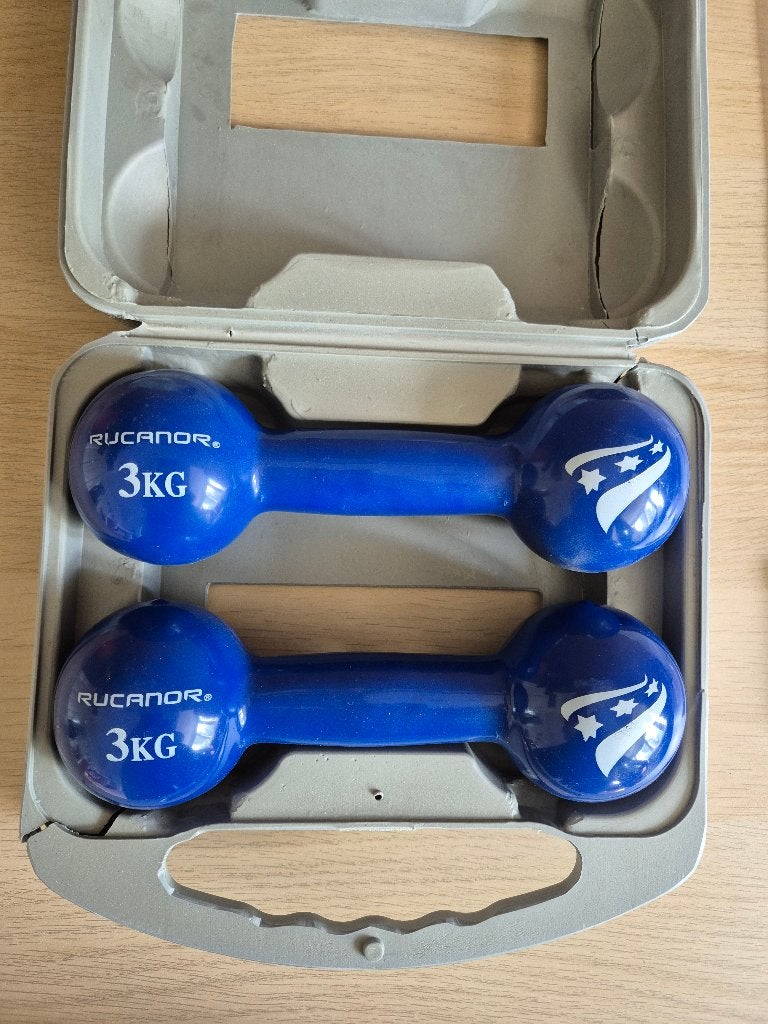Rucanor Dumbbell Set 3kg / gewichten, Ophalen, Gebruikt, Dumbbell