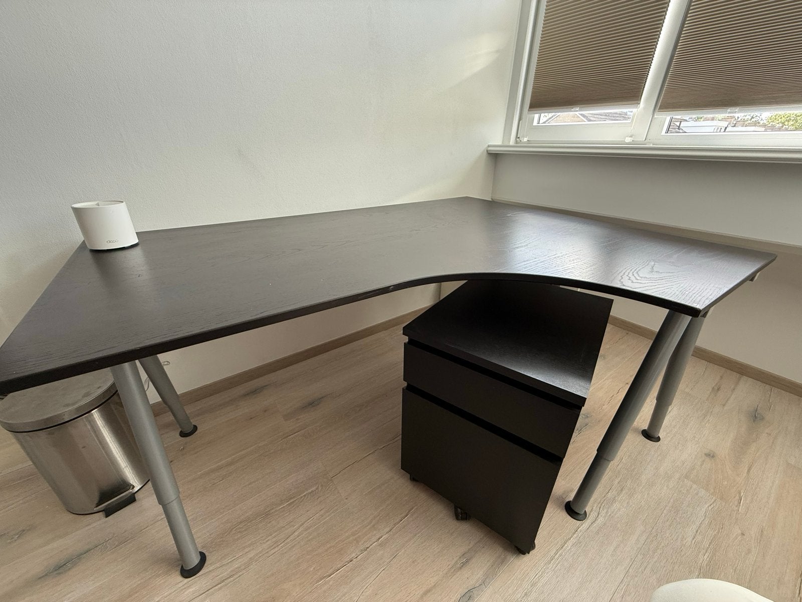 Bureau Donkerbruin met Lades - Ideaal voor Thuiswerkplek, Zwart, 160 cm, 120 cm, Hout