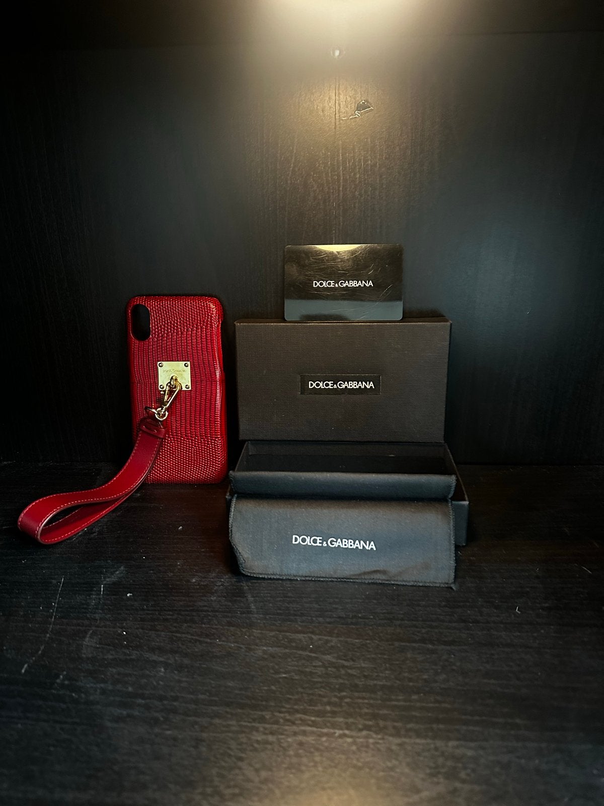 Dolce & Gabbana iPhone X/XS hoesje met polsband, Ophalen of Verzenden, Zo goed als nieuw, Hoesje of Tasje