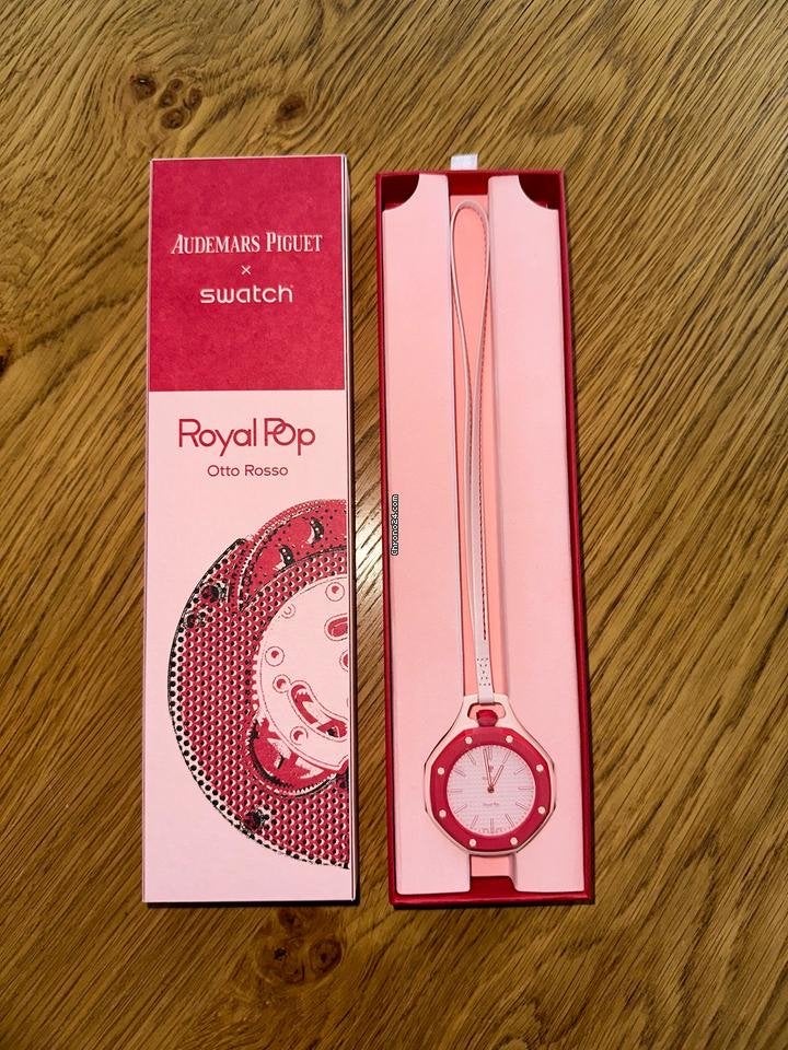 Audemars Piguet x Swatch Royal Pop Otto Rosso, Ophalen, Swatch, Nieuw, Kunststof