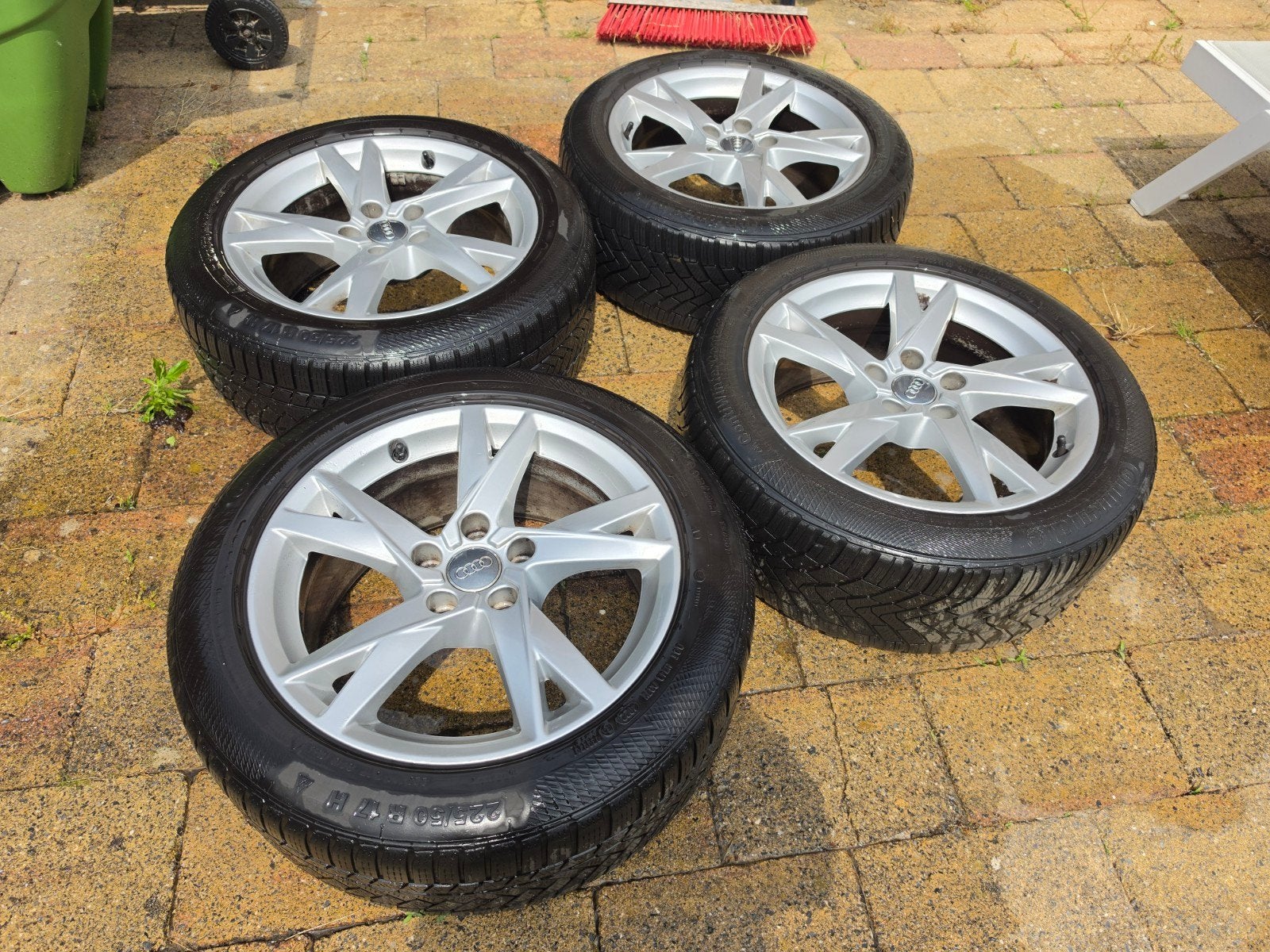 17 inch lichtmetalen originele Audi velgen, Auto-onderdelen, Banden en Velgen, Ophalen, Velg(en), 17 inch, Zomerbanden