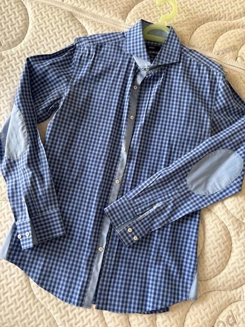 Overhemd Boss (Hugo Boss) maat 40, Kleding | Heren, Overhemden, Blauw, Zo goed als nieuw, Hugo Boss, Halswijdte 39/40 (M)