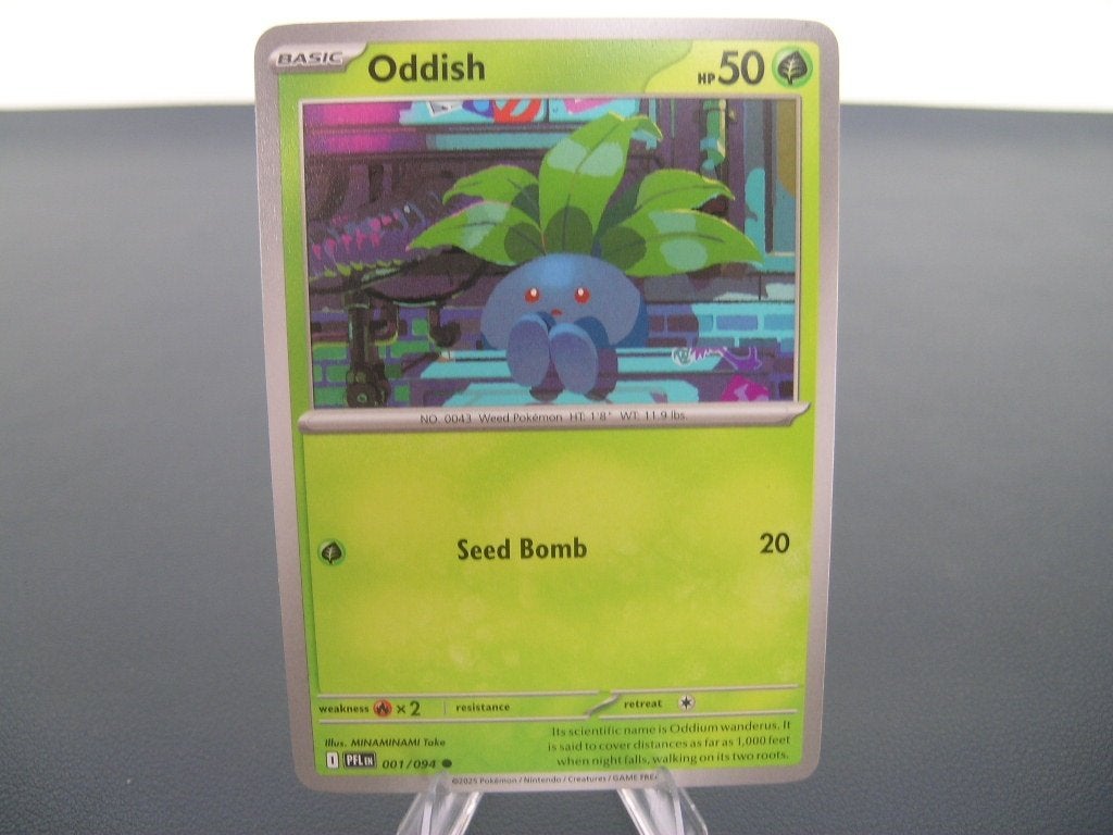 Oddish 001/094, Ophalen of Verzenden, Zo goed als nieuw, Losse kaart
