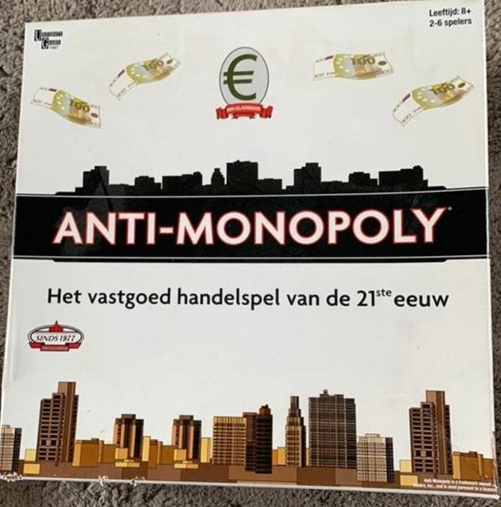anti monopoly, Hobby en Vrije tijd, Gezelschapsspellen | Bordspellen, Ophalen of Verzenden, Zo goed als nieuw