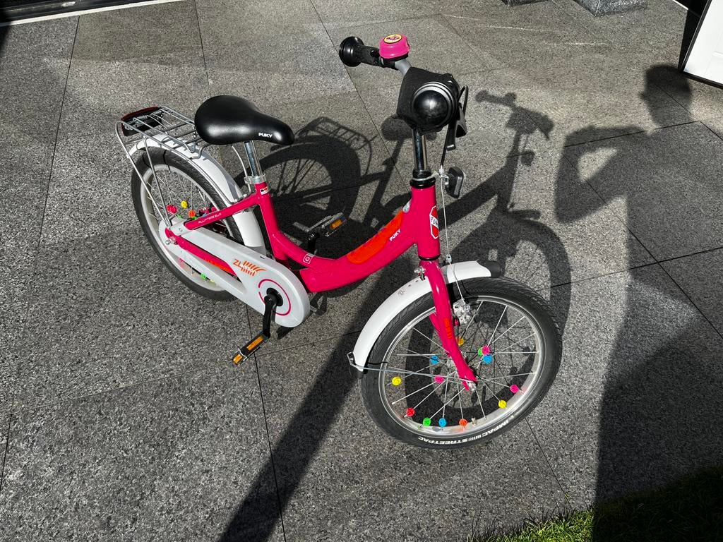 Puky 18 inch meisjes kinderfiets, Ophalen, Terugtraprem, Puky, 18 inch