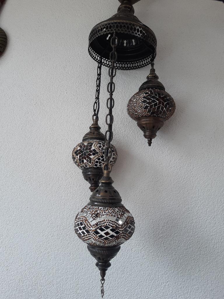hanglampen Moorse stijl, Gebruikt, Ophalen of Verzenden, Glas, Minder dan 50 cm