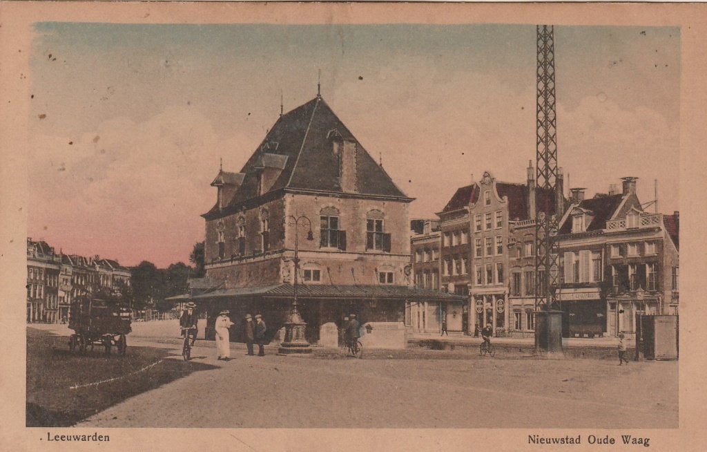 leeuwarden- waag 1917, Ophalen of Verzenden, Voor 1920, Friesland