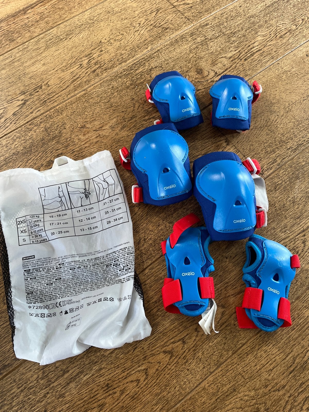 Oxelo Skeeler beschermers set 2XS (3-7 jaar), Gebruikt, Kinderen, Bescherming, Ophalen