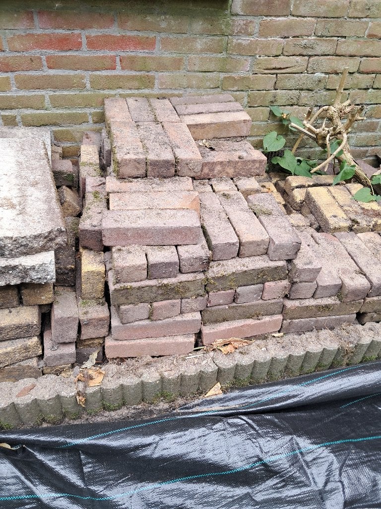 Waaltjes Gratis afhalen, Tuin en Terras, Tegels en Klinkers, Ophalen, Overige materialen, Gebruikt, Klinkers