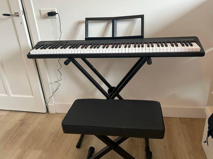 Nieuwe Roland GO:PIANO88 complete set, Zwart, Digitaal, Nieuw, Ophalen of Verzenden