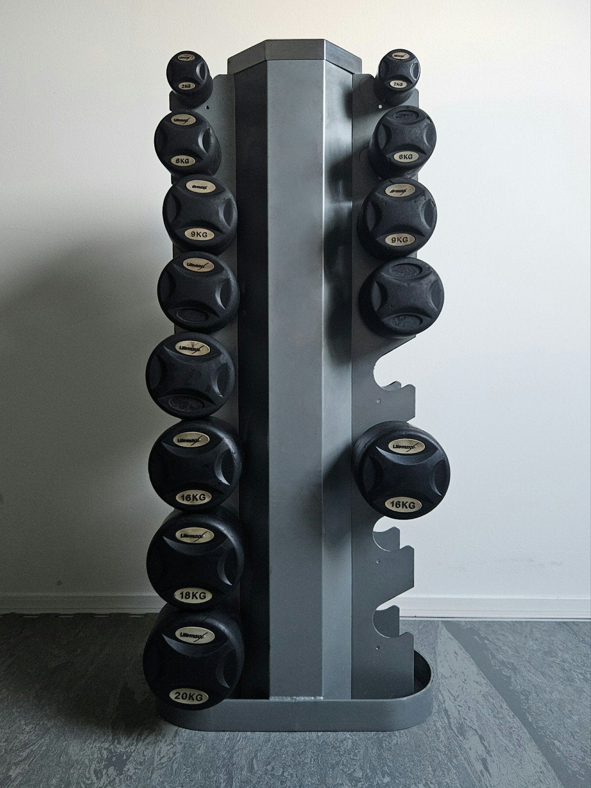 Lifemaxx Dumbbells Set – 2 t/m 20KG – Home Gym, Ophalen of Verzenden, Gebruikt, Benen, Dumbbell