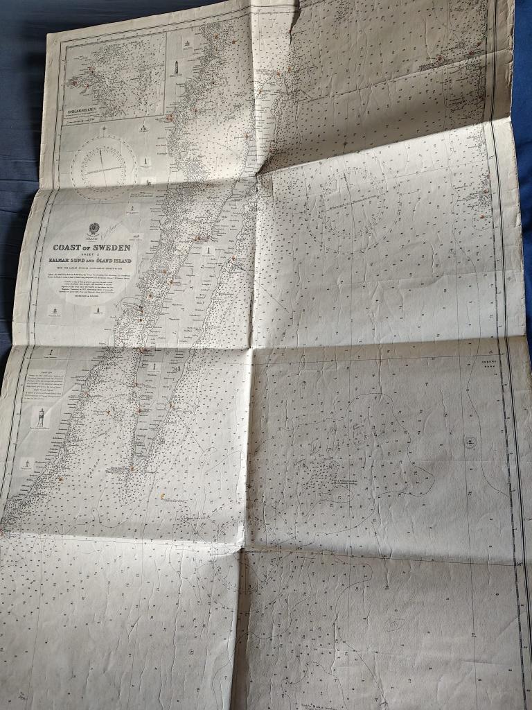 Mooie set van antieke zeekaarten British Admiralty & US Navy, Verzamelen, Scheepvaart, Ophalen, Gebruikt, Kaart, Foto of Prent