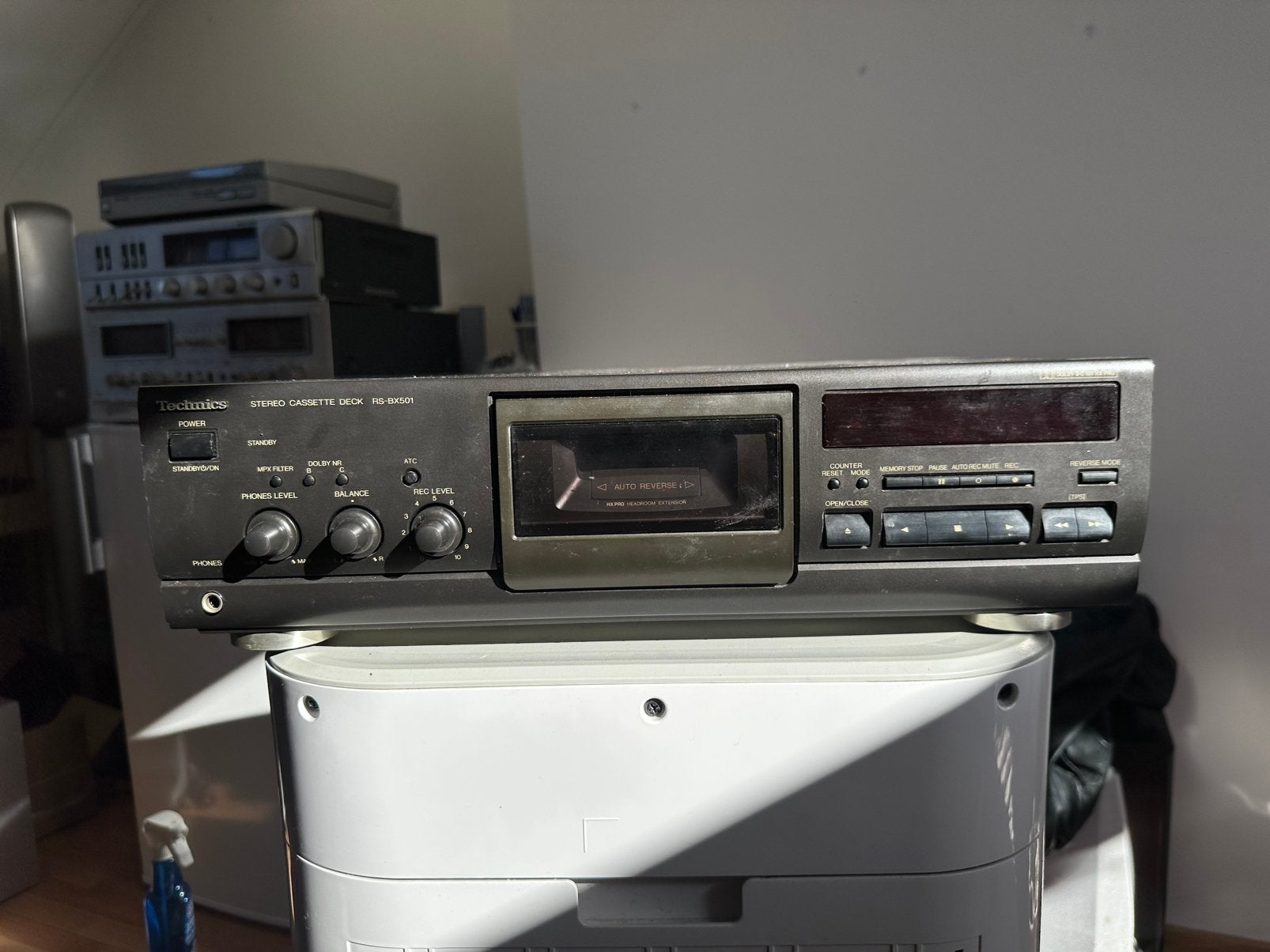 Technics RS-BX501 tapedeck met auto-reverse (werkt perfect), Audio, Tv en Foto, Ophalen of Verzenden, Overige merken, Auto-reverse