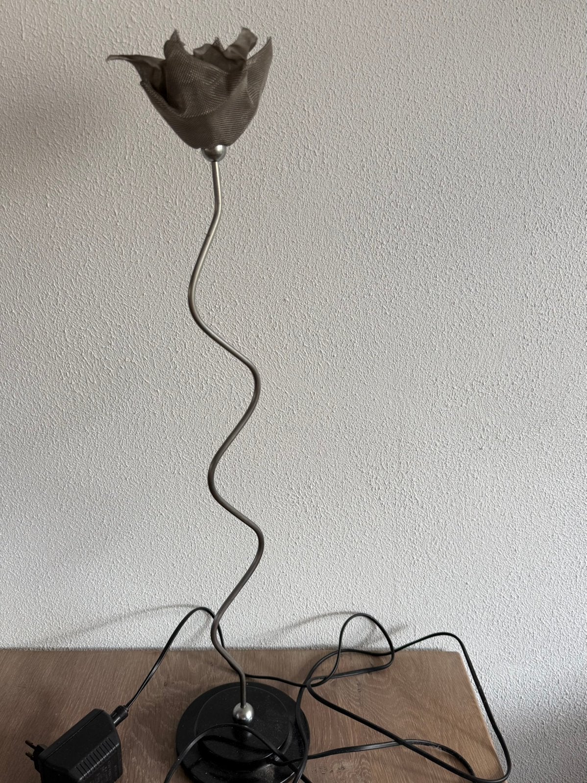 Harco Loor design lamp bloem, Huis en Inrichting, Ophalen, Met schakelaar, Gebruikt, Overige merken
