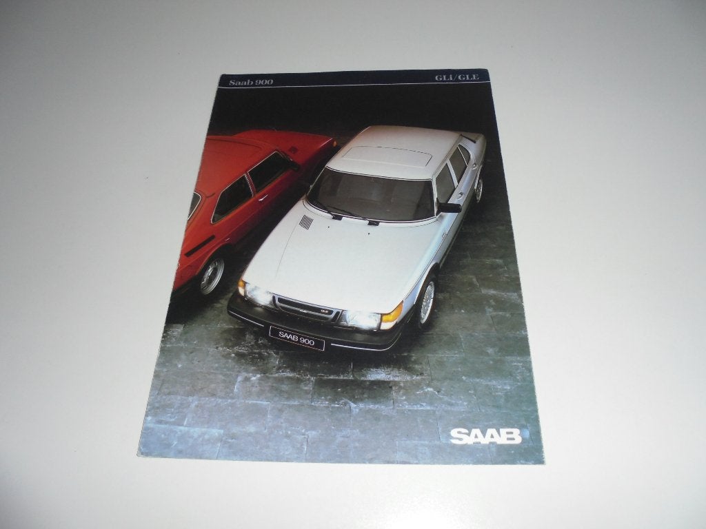brochure Saab 900 GLi/ 900 GLe  1984, Boeken, Ophalen of Verzenden, Zo goed als nieuw, Overige merken