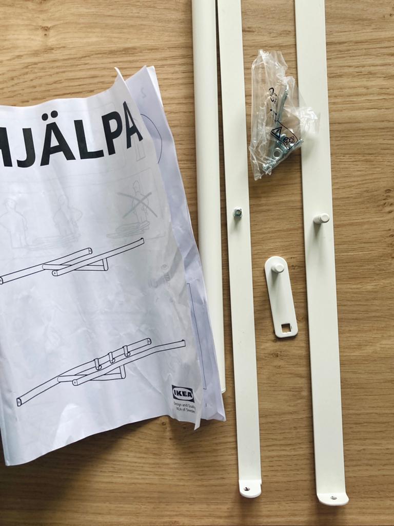 HJALPA IKEA ophangrail 80cm, Ophalen, Zo goed als nieuw