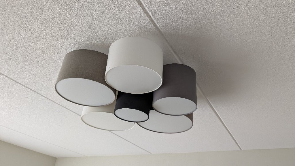 Eglo Pastore plafondlamp, Ophalen, Modern, Textiel, E27 (groot)