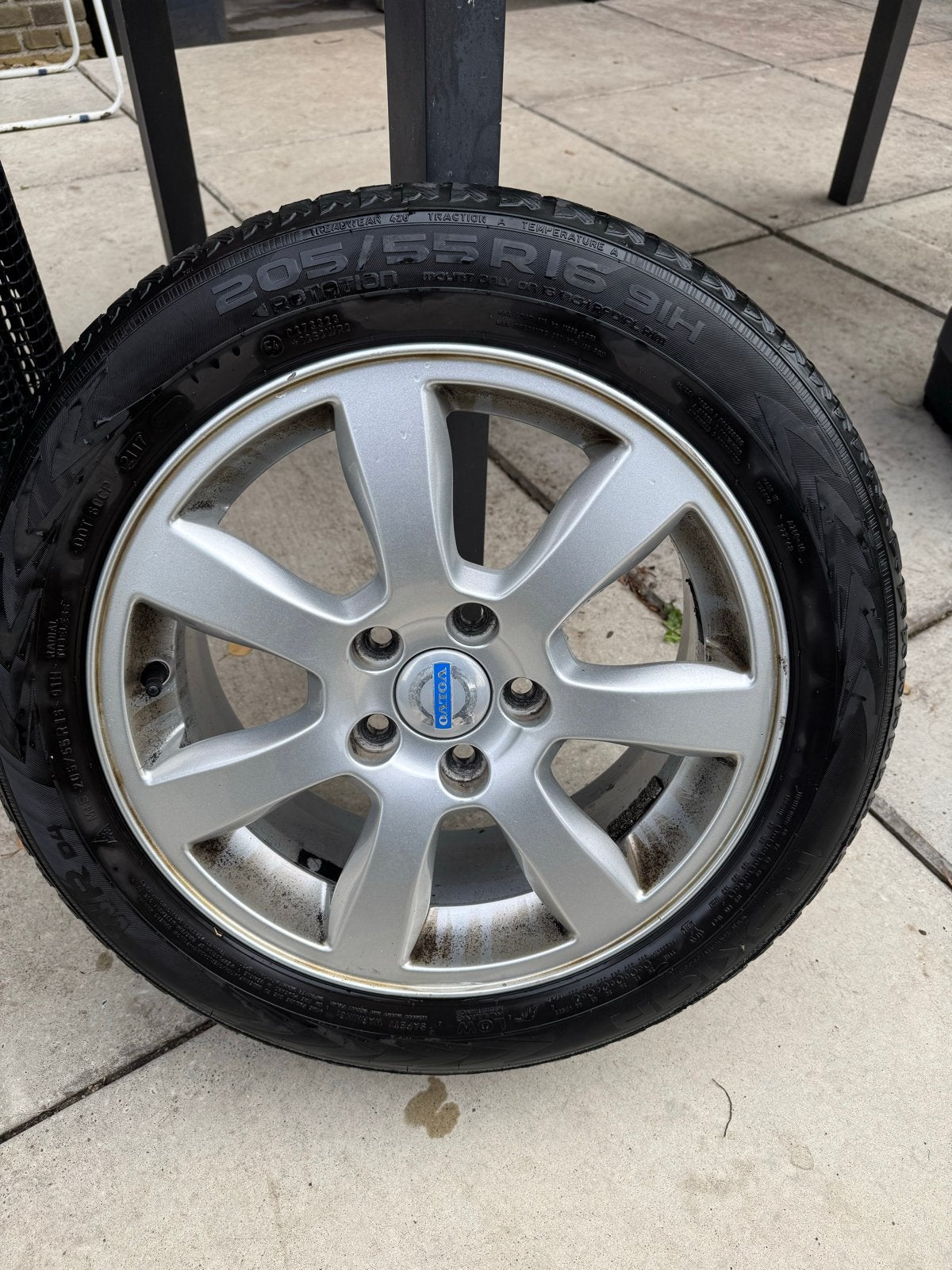 4 Banden inclusief velgen voor diverse Volvo modellen, Ophalen, Gebruikt